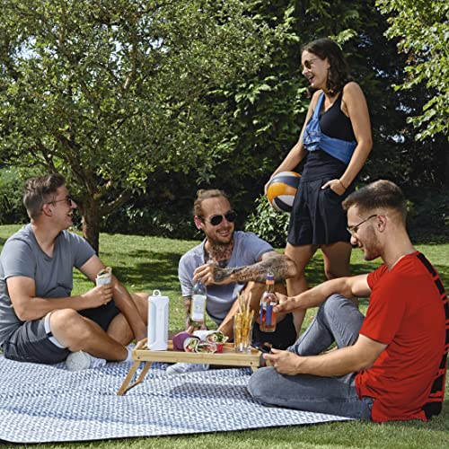 Hama | Juego de Altavoces Bluetooth 2 en 1 Twin 3.0 Resistentes al Agua 30 W (Juego de Altavoces, Divisibles, Inalámbrico, 2 Cajas portátiles Bluetooth, Resistente al Agua IP67) Color Blanco