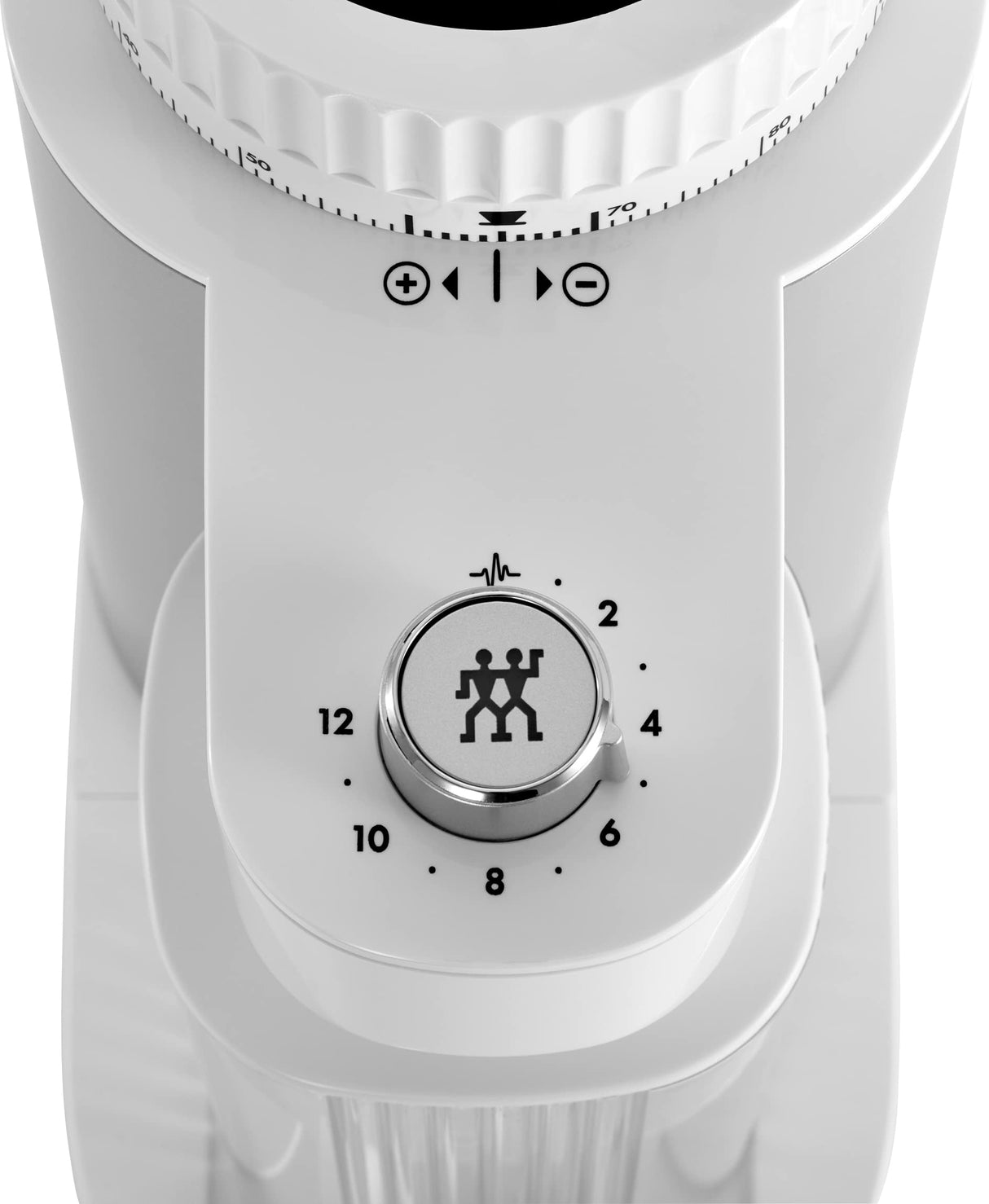 ZWILLING ENFINIGY Molinillo de café eléctrico con molinillo cónico preservador del aroma y grado de molido ajustable, para 1 - 12 tazas, Plata