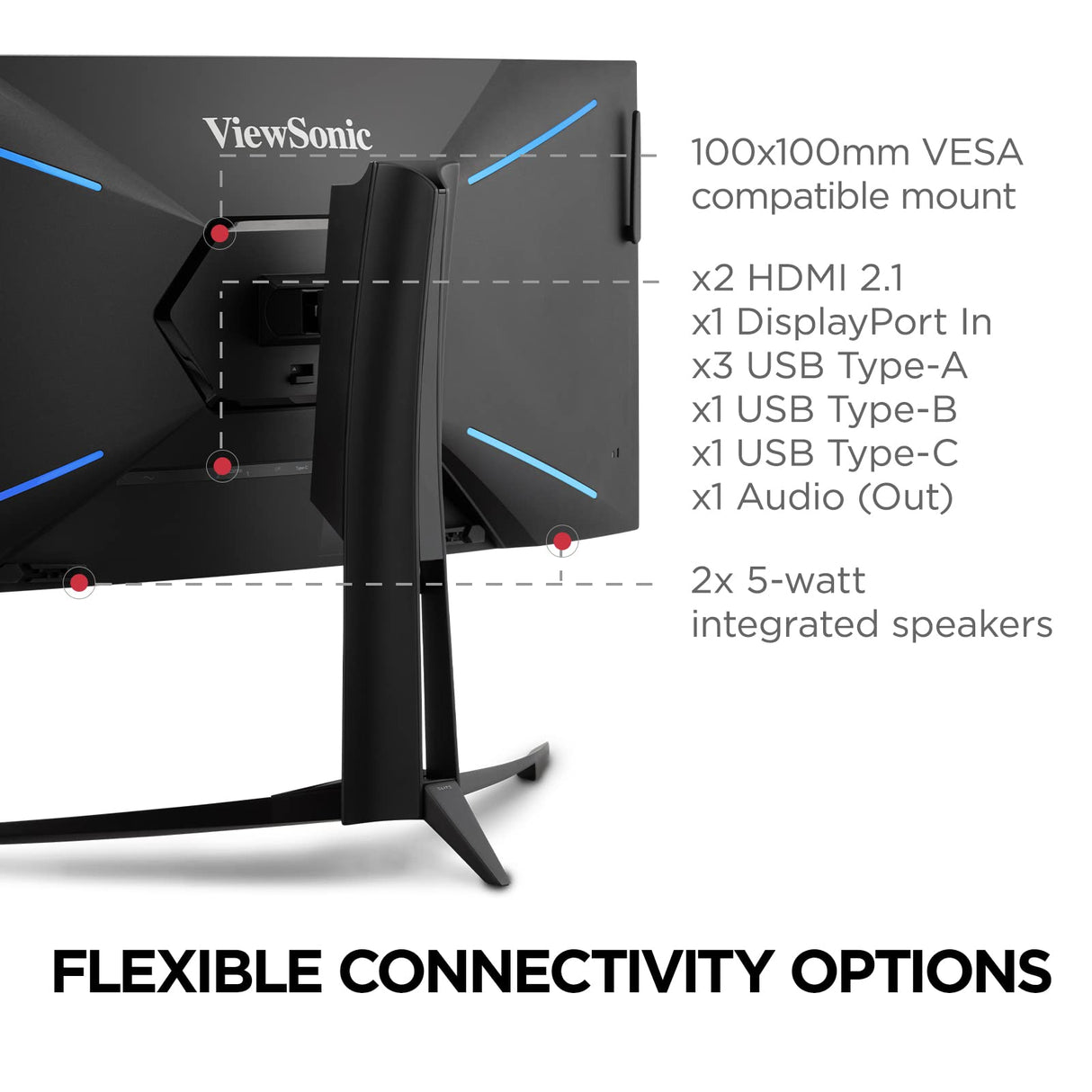 ViewSonic XG341C-2K, 86,36 cm (34 Zoll), 200Hz, UWQHD, VA - Quantum Dot, HDMI, DP, USB-C