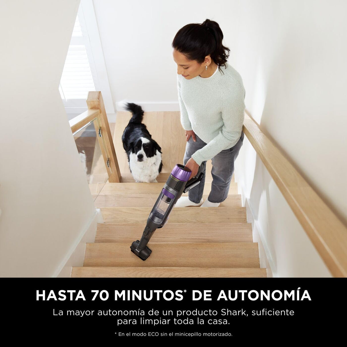 Shark PowerDetect Clean&Empty Aspiradora sin cable, DuoClean Detect, limpieza inversa, base de autovaciado de 2 l, Anti-Hair Wrap Plus, autonomía de 70 min,cepillos multisuperficie, gris, IP3251AMZEUT
