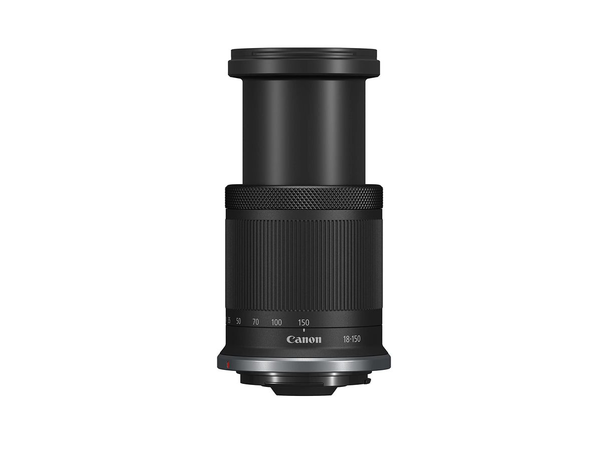 Objetivo Canon RF-S 18-150mm F3.5-6.3 IS STM, Lente Zoom Multifunción Versatil, Rango de Gran Angular a Tele, Compacto, Motor STM, Estabilizador óptico 4,5 Pasos, Compatible con Sistema EOS R, Negro