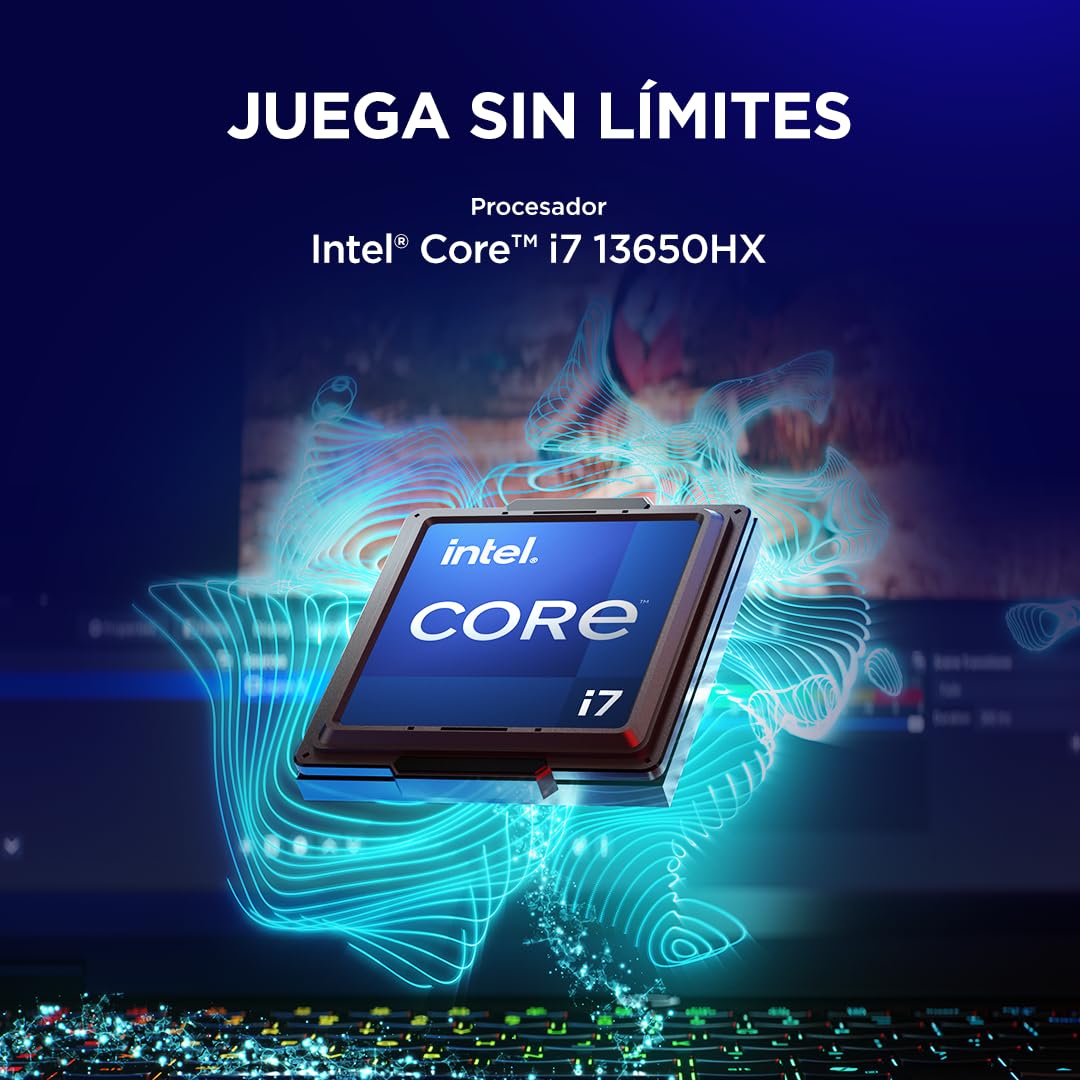 Lenovo Legion 5 Gen 10 - Portátil Gaming IA 15.1" OLED (Intel Core i7-13650HX, NVIDIA GeForce RTX 5060, 32GB RAM, 1TB SSD, 165Hz, Wi-Fi7, Sin Sistema Operativo) QWERTY RGB 24 Zonas Español - Negro