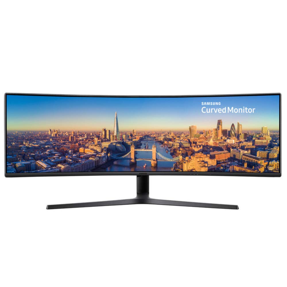 Samsung C49J890DKU - Monitor curvo de 49" FullHD (3840x1080, LED, 32:9, 144 Hz, 3000:1, 5 ms, USB 3.0, HDMI, USB Type C, PBP) Negro