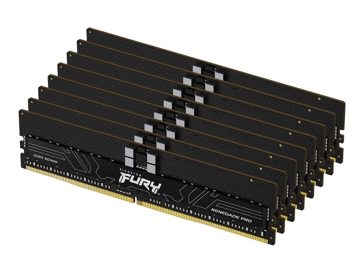 Kingston FURY Renegade Pro XMP 256GB 5600MT/s DDR5 ECC Reg CL36 DIMM Memoria DIMM ECC registrado sobreacelerable Kit de 8 - KF556R36RBK8-256
