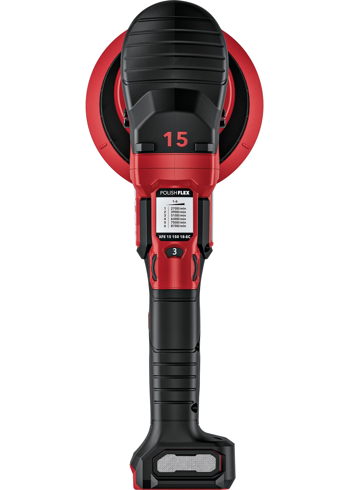 Flex 533021 - Pulidora excéntrica con batería (18 V, XCE 8, 150 y 18-EC, incluye interruptor de gas, fácil ajuste de velocidad, ergonómico)