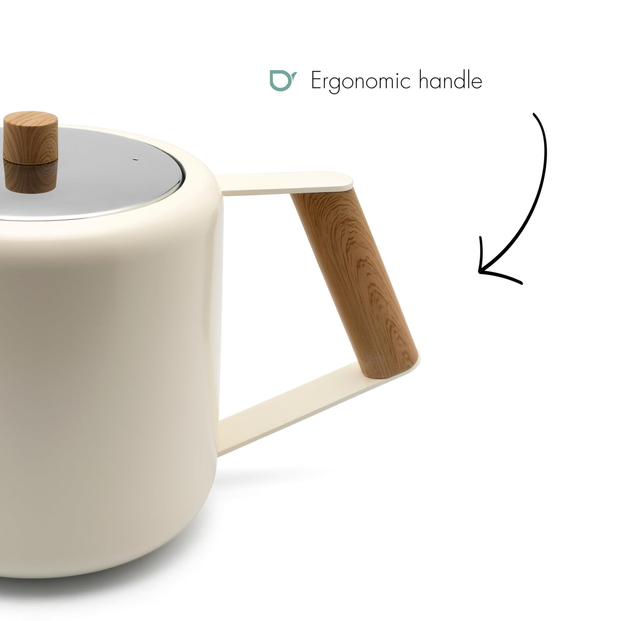 Bredemeijer Duet Design Boston Tetera, Metal, Blanco, 1100ml