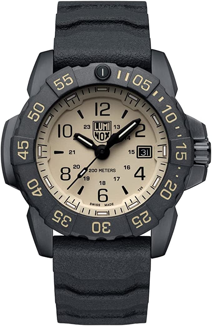 Luminox Reloj Analógico para Hombres de Cuarzo con Correa en Caucho XS.3251.CBNSF.Set