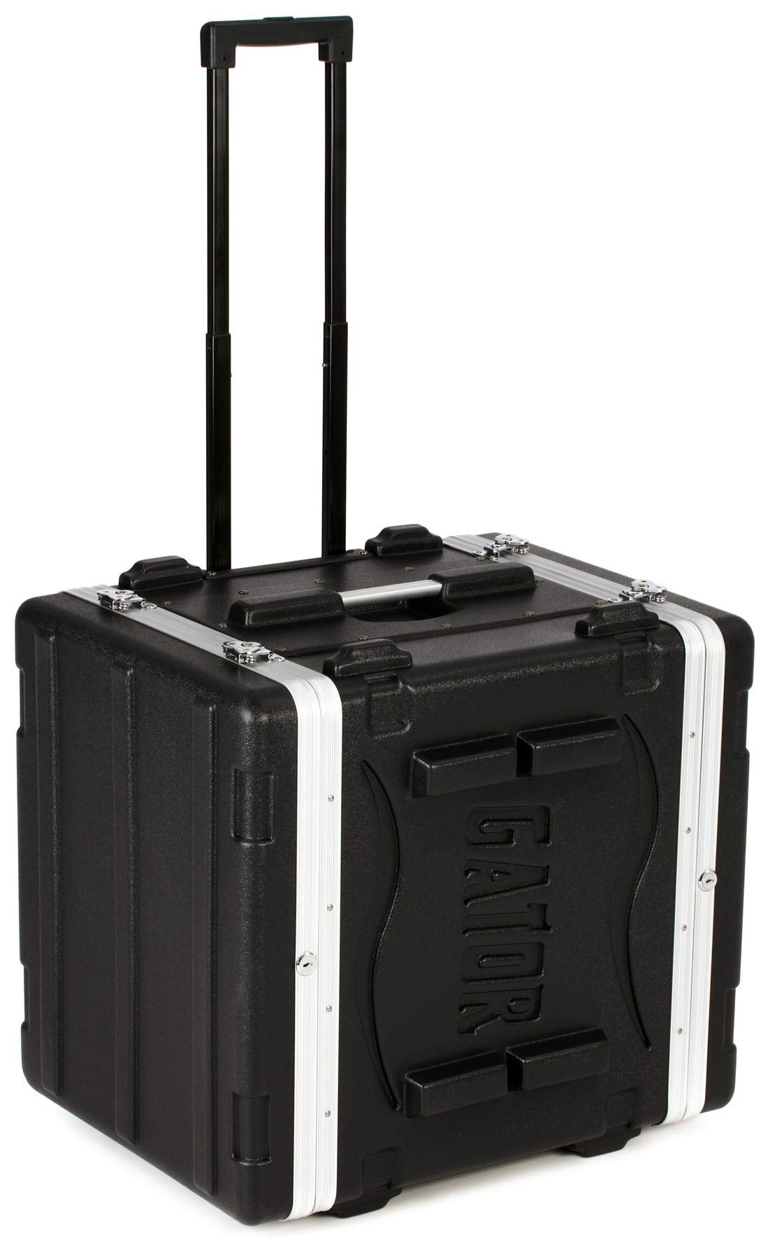 Gator Cases Rack ligero rodante 6U con pestillos resistentes, asa de remolque retráctil y ruedas empotradas; profundidad estándar 19.25', 6U (GRR-6L)