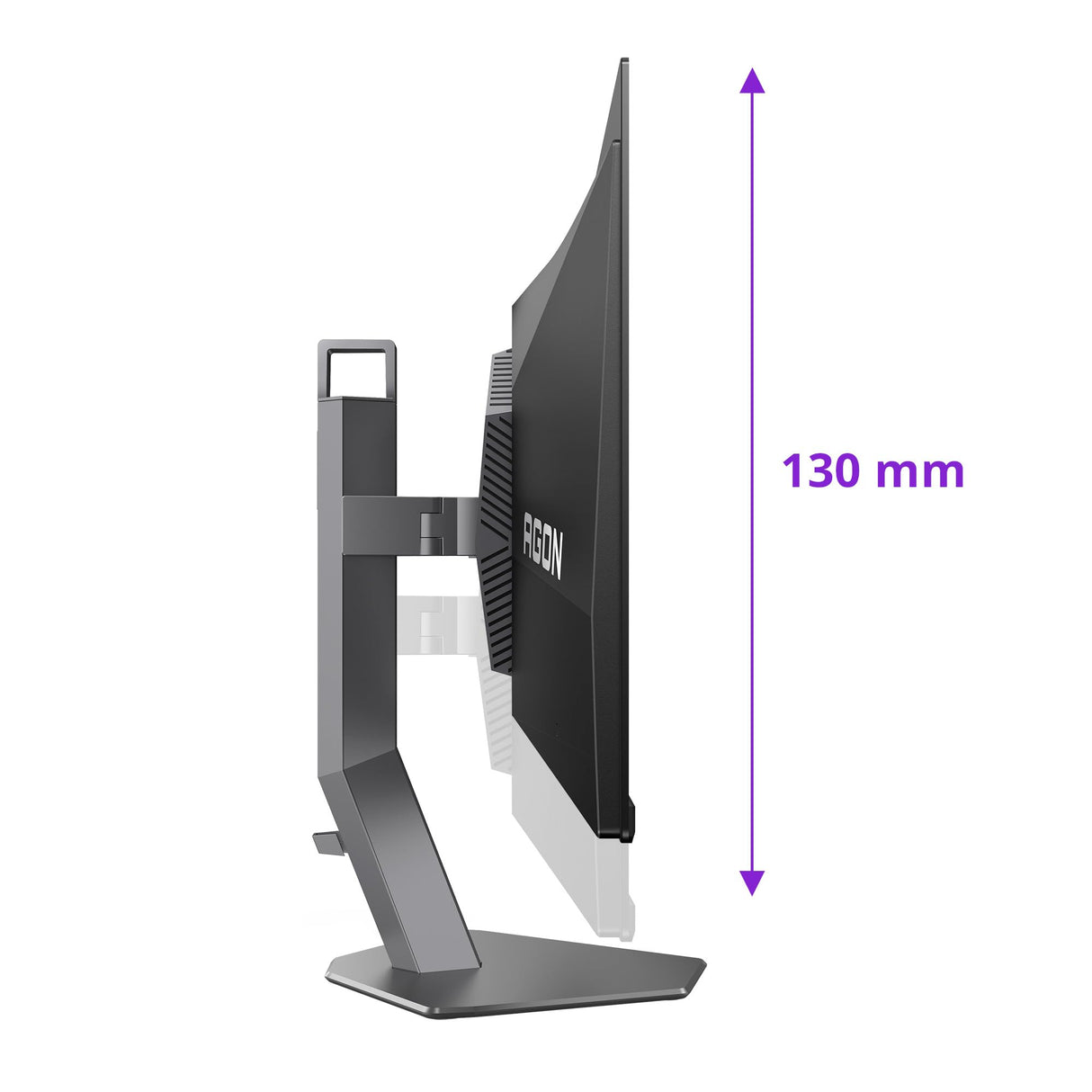 AOC Agon Pro AG276QKD2 Monitor 27 Pulgadas, 500Hz Panel QD-OLED, 0.03ms GtG, HDR500 TrueBlack, Adaptive Sync, G-Sync Comp., Altavoces, Altura Ajustable (2560x1440 HDMI 2X 2.1 DP 1x 2.1 USB Hub) Negro