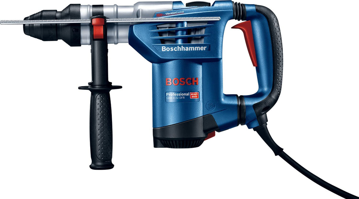 Bosch Professional GBH 4-32 DFR - Martillo perforador (4,2 J, Ø máx. hormigón 32 mm, SDS plus + cilíndrico, en maletín)