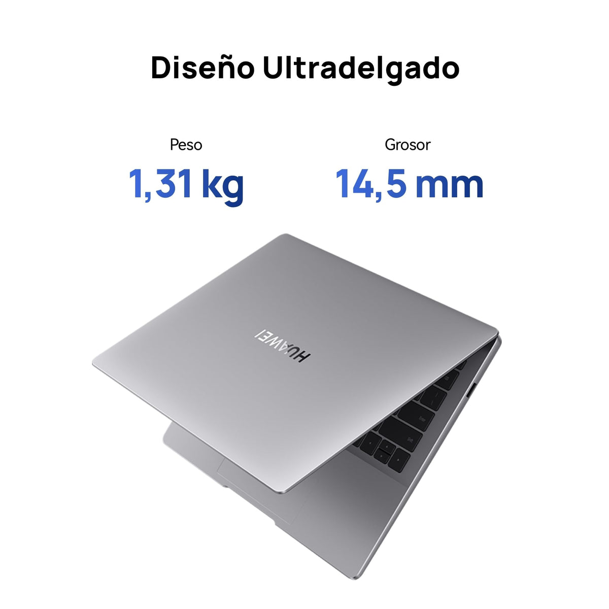 HUAWEI MateBook 14 Laptop, Pantalla OLED de 14,2" 2,8K con Pantalla Táctil, Procesador Intel Core Ultra 5, 16GB RAM, 512GB SSD, Diseño Ultrafino, Reproducción Continua 19 Horas, Space Gray