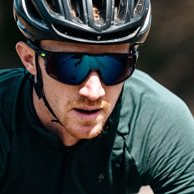 Julbo Rush Gafas DE Sol, Mate Negro/Shiny Negro, L Unisex Adulto