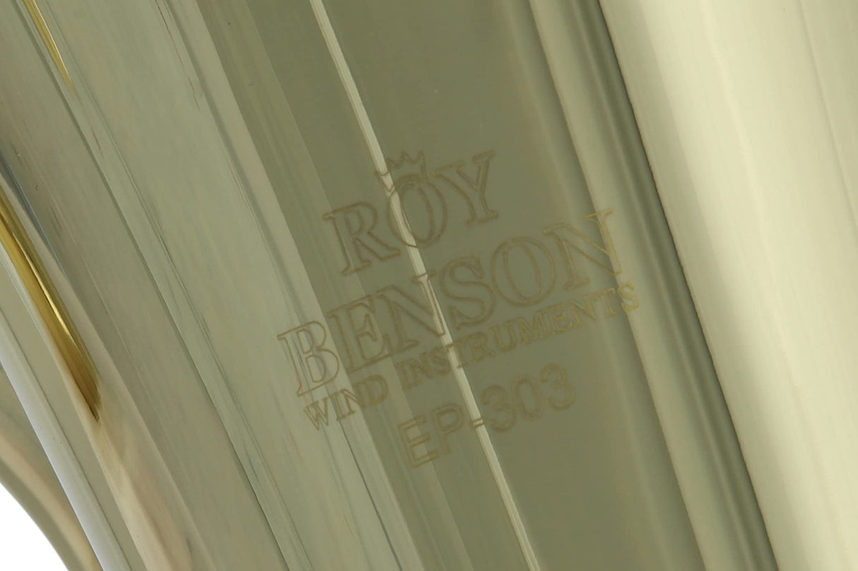 Roy Benson Bb-Euphonium EP-303 (Instrumento de viento profesional, con tudel de latón dorado, correderas exteriores de alpaca, válvulas de acero inoxidable, con estuche de forma cómoda)