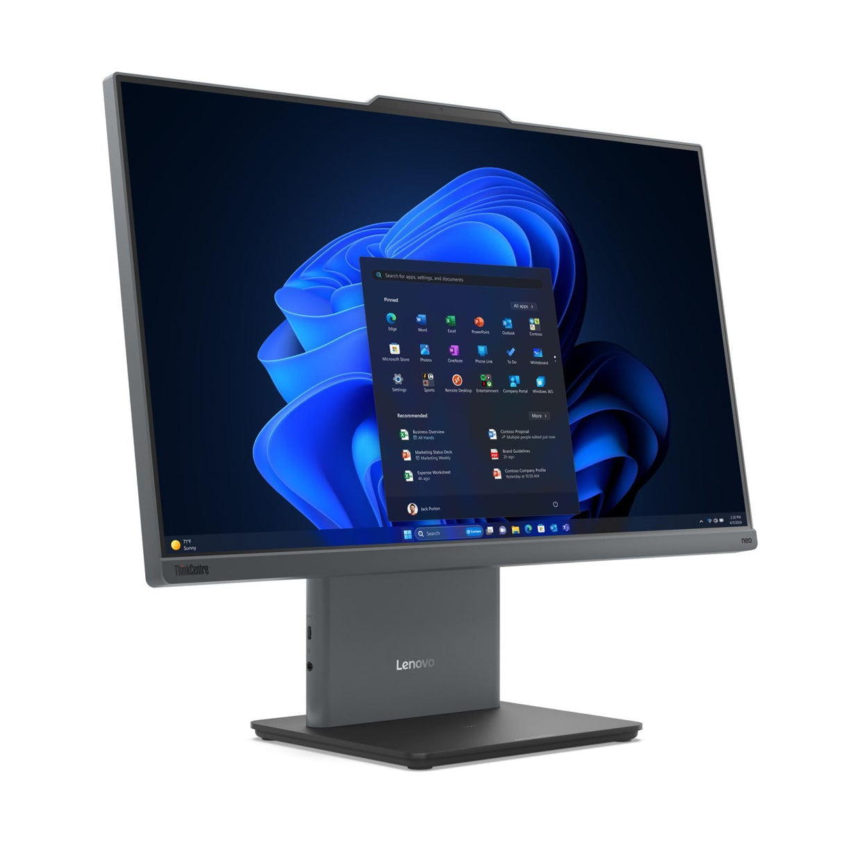 Lenovo ThinkCentre Neo 50a 24 Gen 5 Intel Core™ i5 i5-13420H 60,5 cm (23.8") 1920 x 1080 Pixels Écran Tactile PC
