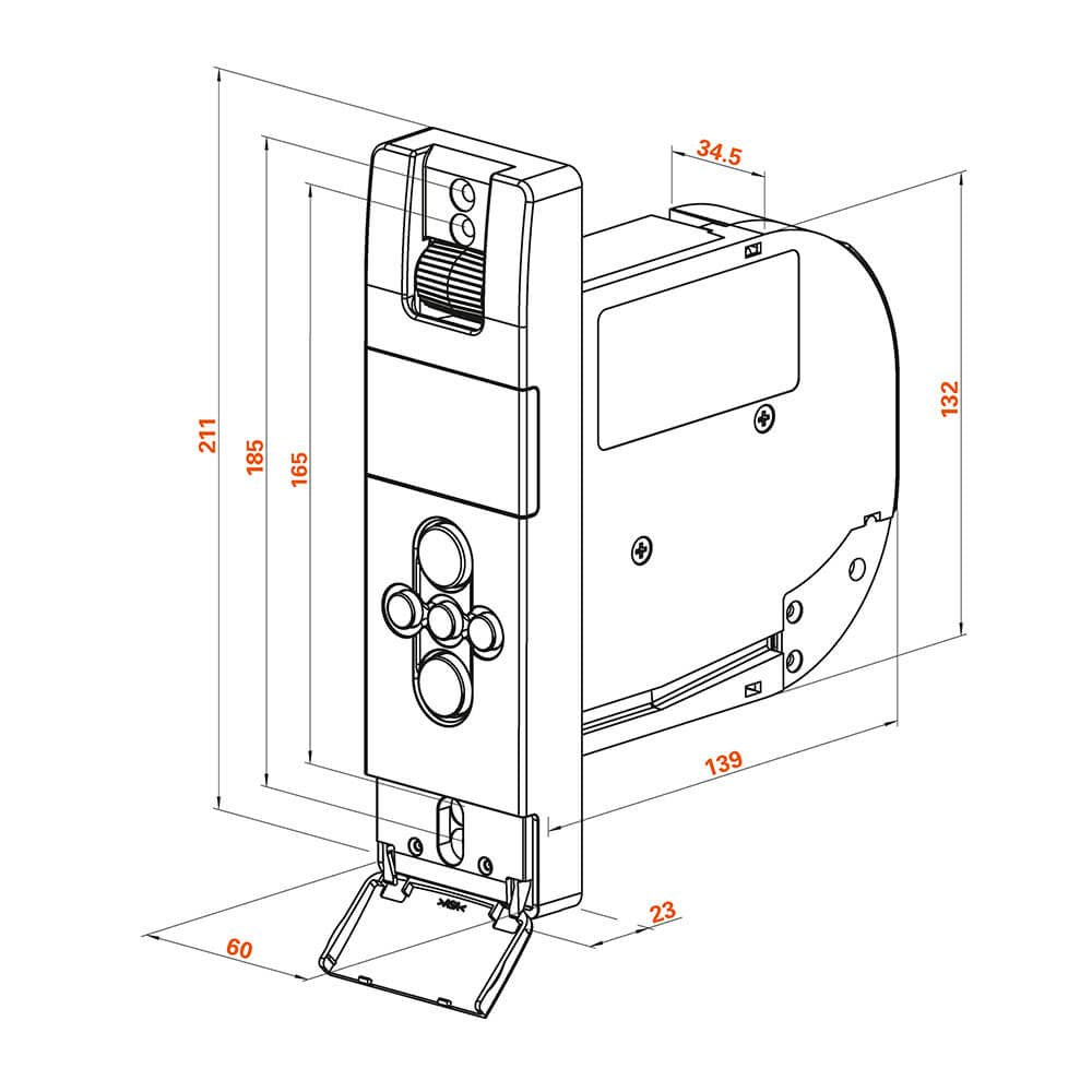 WIR electronics, eWickler Comfort Set, eW820, 3x, bobinadora eléctrica + sensor solar 1m eSo371, pantalla, para correas de 23 mm, ocultas, hasta 50 kg, tiempos de viaje ajustables, incluido enchufe de alimentación