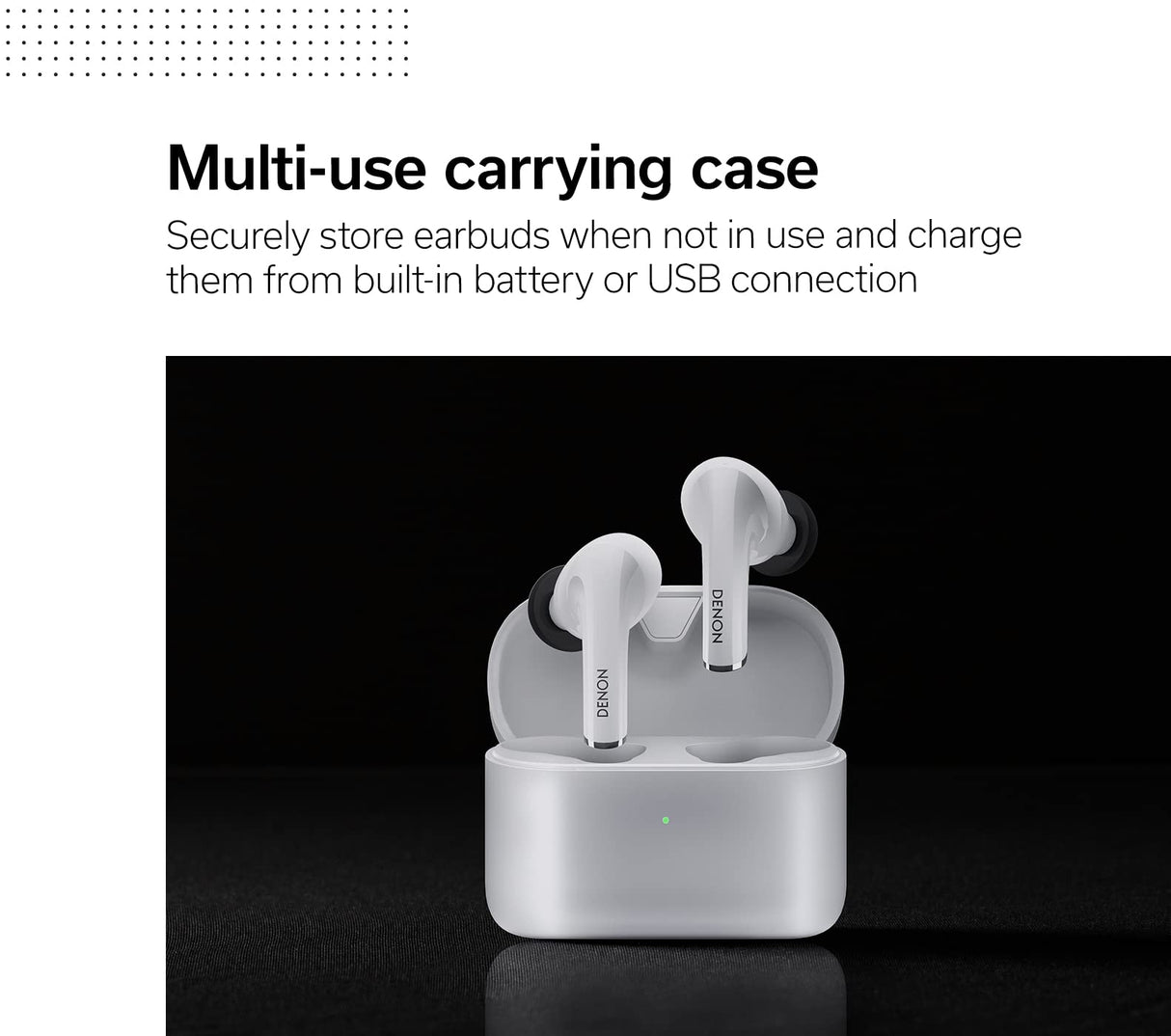 DENON Auriculares in-Ear con cancelación de Ruido, Blanco