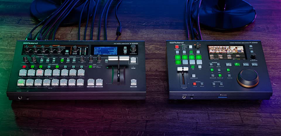 Completo repetidor instantáneo de vídeo Roland P-20HD, Salida 1080i y exportación de Archivos MP4