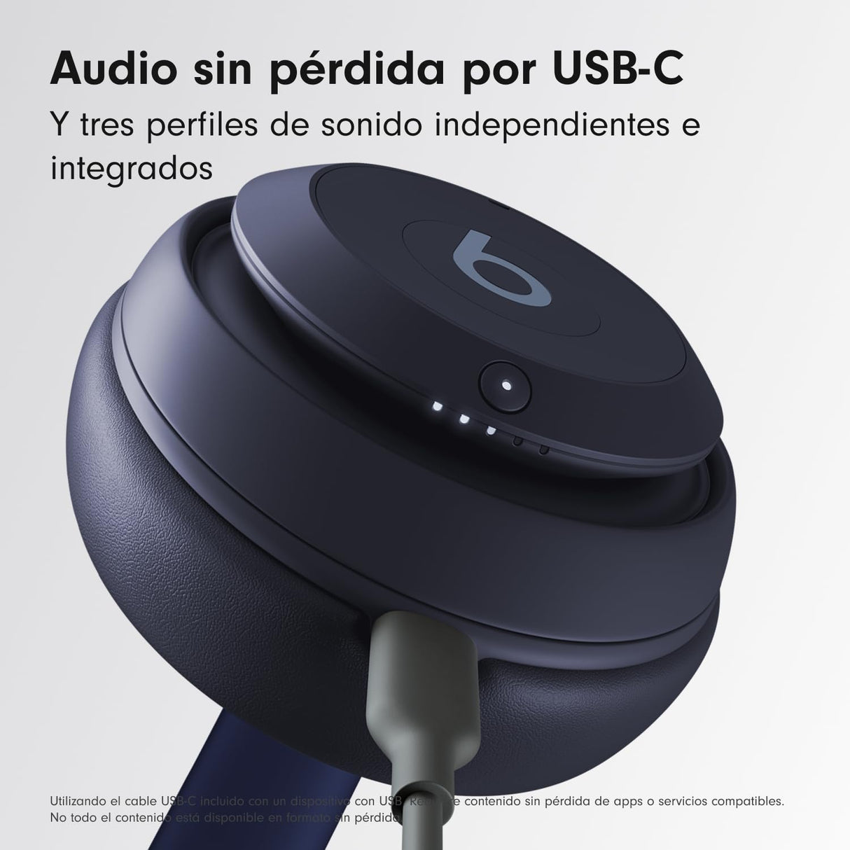 Beats Studio Pro - Auriculares inalámbricos Bluetooth con cancelación de Ruido - Audio Espacial Personalizado, Sonido USB-C sin pérdida, compatibilidad con Apple y Android - Azul Marino