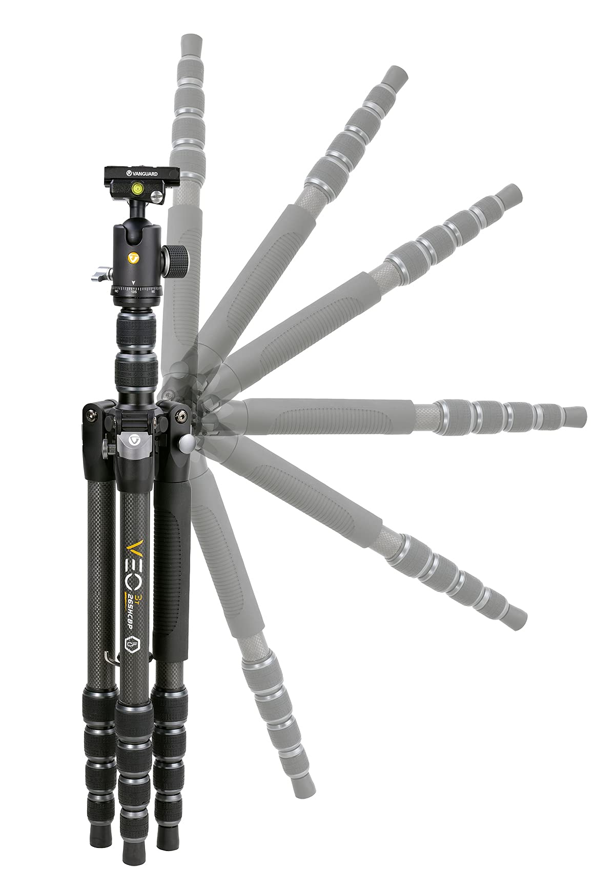 Vanguard Veo 3T 265HCBP - Trípode Viaje Carbono rótula Bola