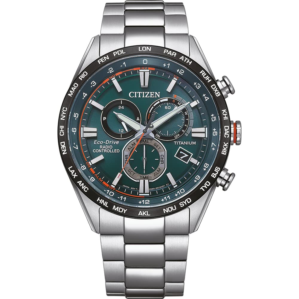 Citizen Reloj Cronógrafo para Hombres de Cuarzo japonés con Correa en Titanio CB5946-82X