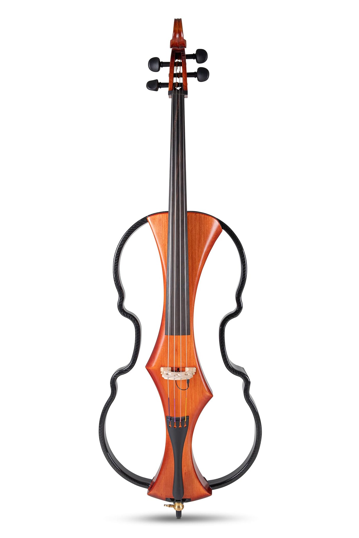 GEWA E-Cello, violonchelo electrónico, Novita 3.0 rojo-marrón 4/4 Made in Germany