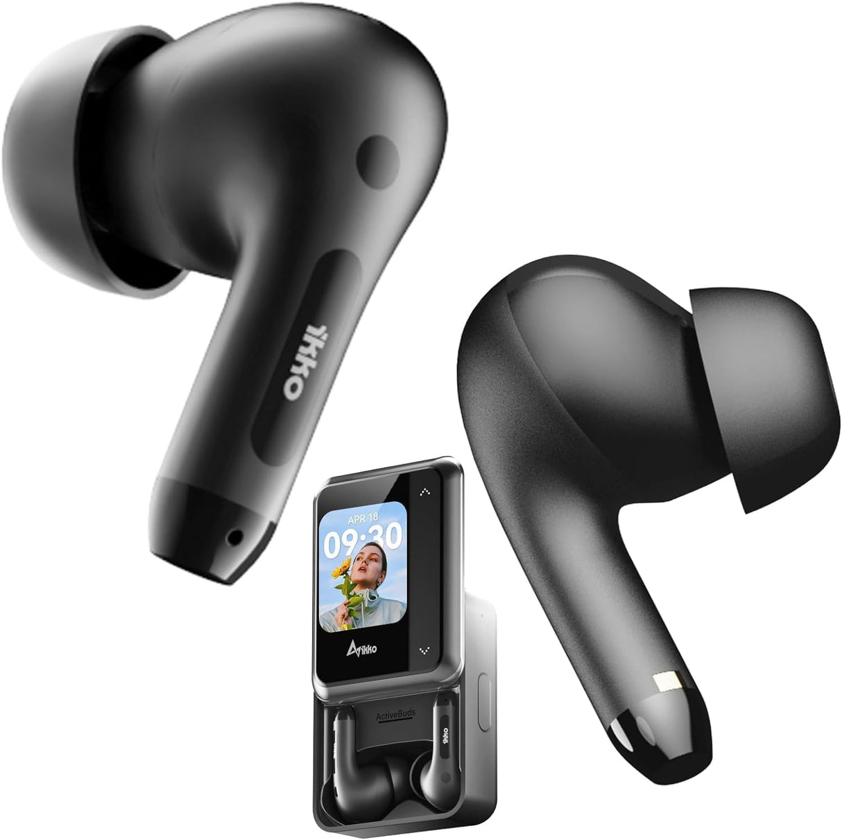 Auriculares inalámbricos TWS AI Smart Ikko Active Buds: auriculares con cancelación de ruido, conexión Bluetooth, función traductor instantáneo, 4G dual SIM, wifi, hasta 30 horas de autonomía, ChatGPT
