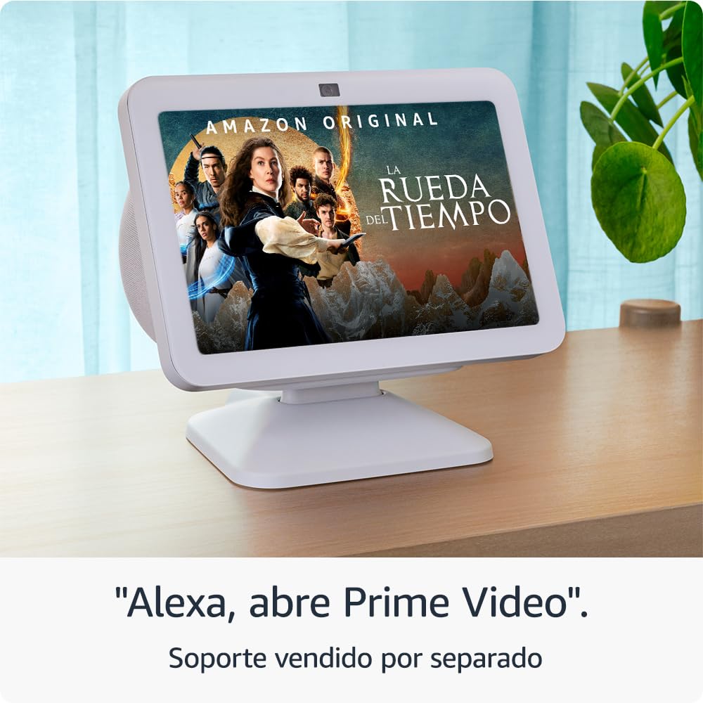 Echo Show 8 (Última generación) | Pantalla táctil inteligente de alta definición con audio espacial, controlador de Hogar digital y Alexa | Antracita