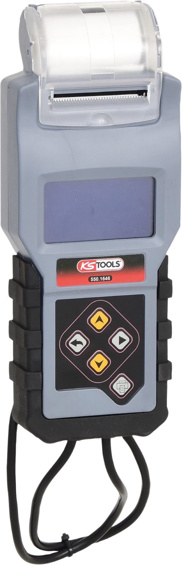 KS Tools 550.1646 Analizador del cargador y la batería digital de 12 V con impresora integrada