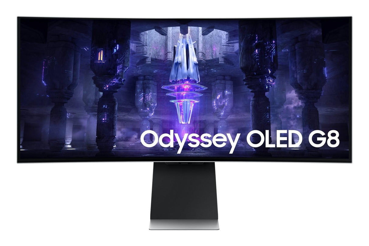 SAMSUNG LS34BG850SUXEN Monitor Gaming Curvo OLED Odyssey G8 de 34 Pulgadas, QHD Ultra Wide 1440p, 21:9