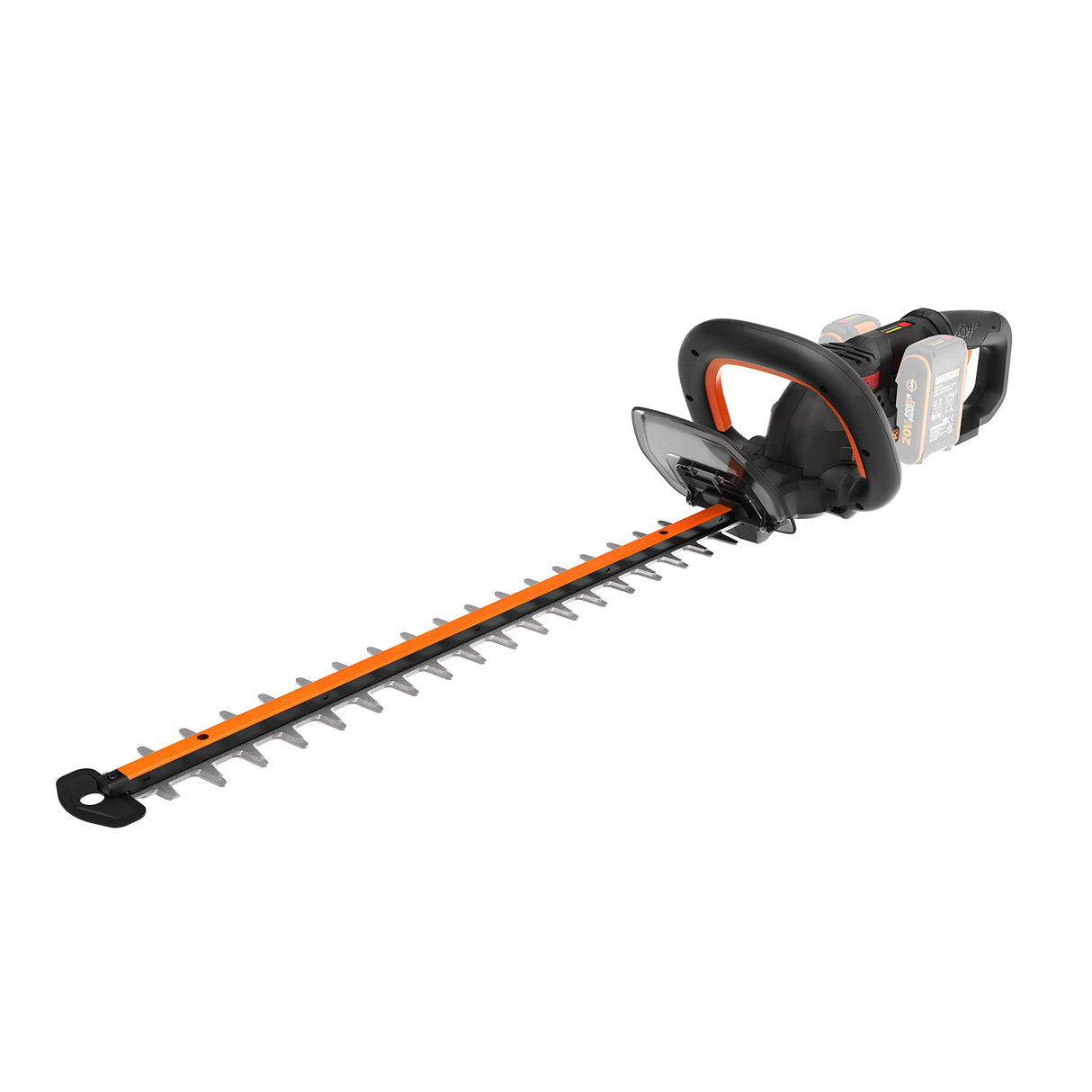 WORX Cortasetos Profesional WG286E.9 Nitro 40 V - Corte preciso Incluso en ángulos difíciles - Motor sin escobillas - Longitud de Corte 58 cm - Distancia Entre Dientes 27 mm - Sin batería ni Cargador