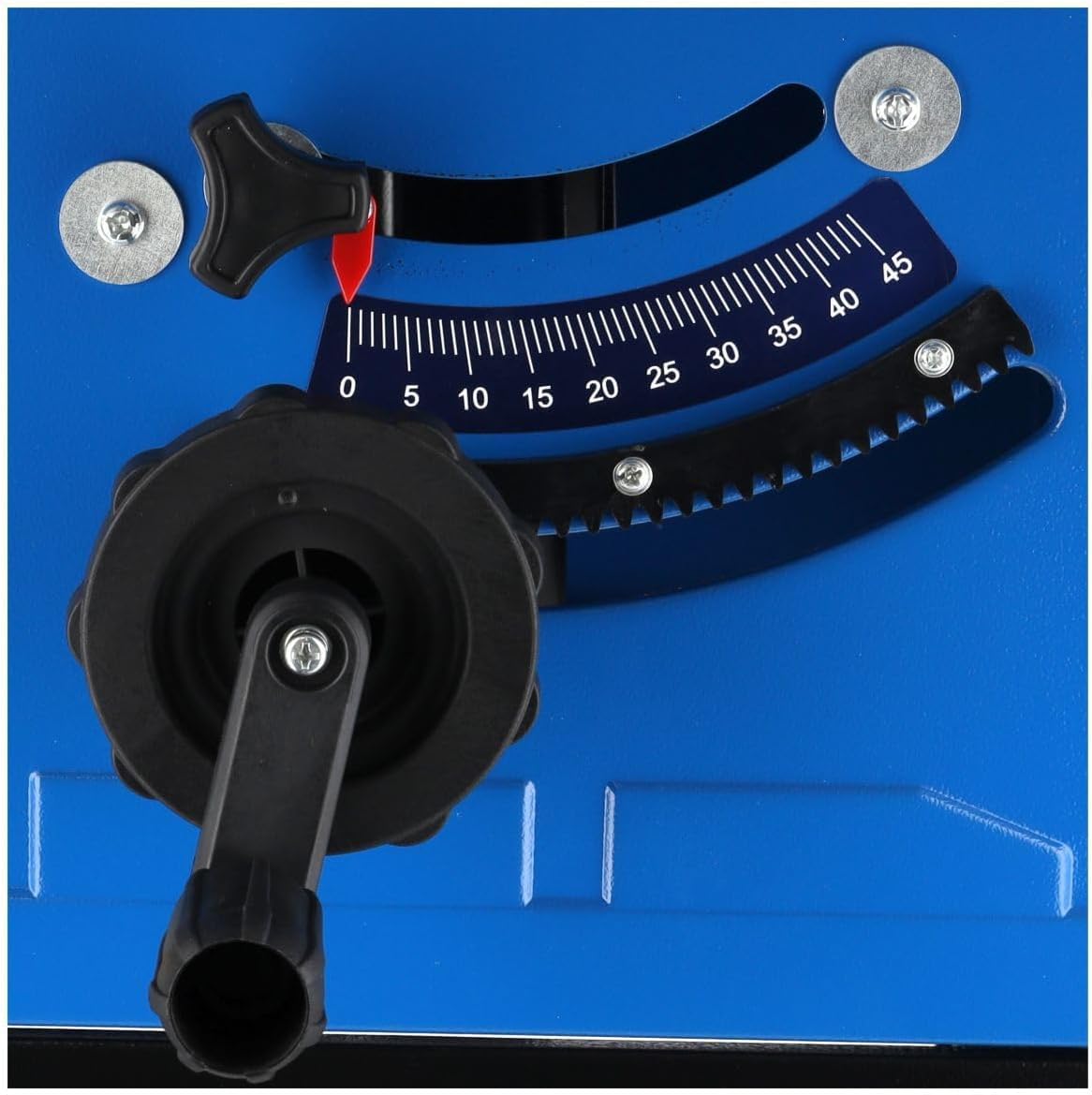 Dedra DED7754T3 Sierra de mesa para madera, cepilladora, sierra circular 2000 W, hoja de sierra de 254 mm, con tres discos incluidos, 4800 rpm, grosor máximo de corte 87 mm, sierra circular de mesa
