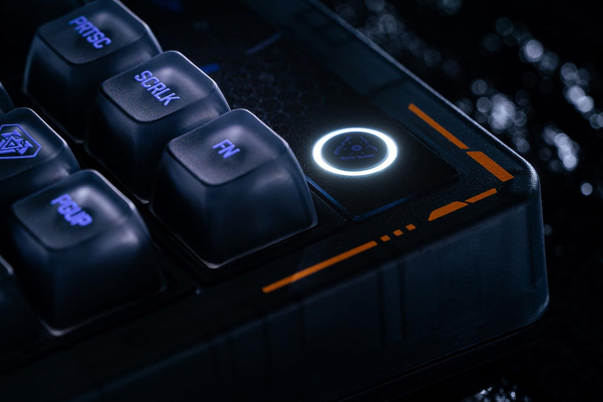 8Bitdo Retro 87 Mechanical Keyboard with Hot-Swappable Kailh Switches, RGB Backlight, Programmable Buttons, Wireless 2.4G/Bluetooth/USB-C for Windows and Android - Mecha Break: Panther - ANSI US