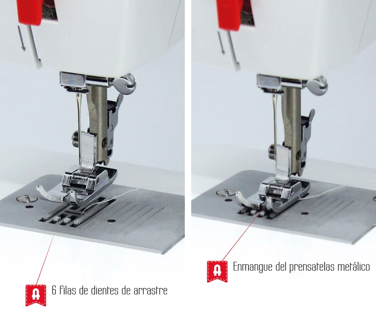 ALFA 720+ Máquina de Coser, Compuesto, Blanco, 30x19x41 cm