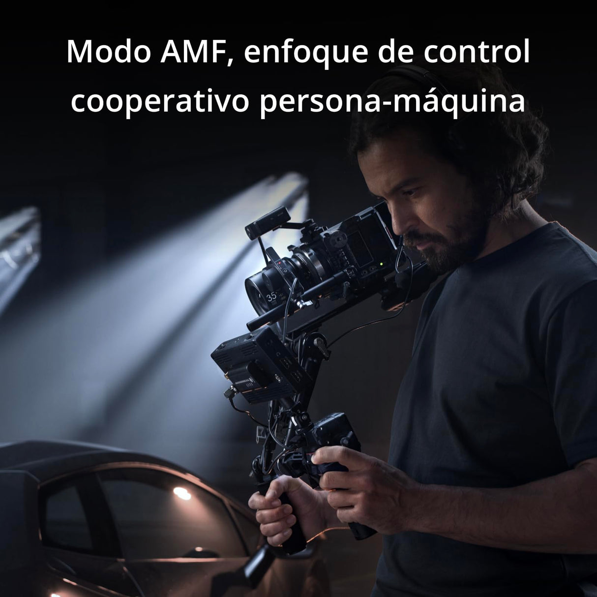 Pack DJI Focus Pro para Creadores, Sistema de Control de Objetivos AMF, Enfoque de Objetos a 20 m, 76 800 Puntos de medición LiDAR, reconocimiento por IA, Control de FIZ del Objetivo, Unidad de Mano