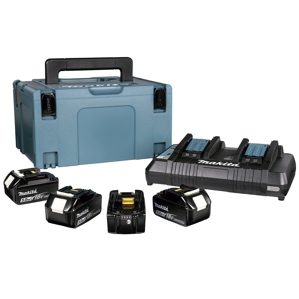 Kit Fuente Alimentación de 4 baterías 5,0Ah y cargador 197626-8