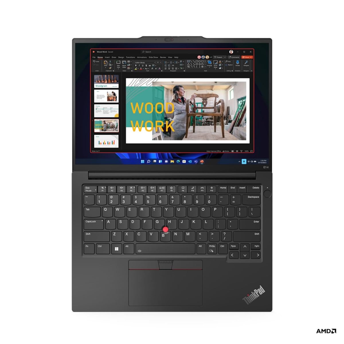Lenovo ThinkPad E14 G6 21M3002TGE - 14" WUXGA, Ryzen 5 7535HS, 32GB, 1TB, Windows 11 Pro
