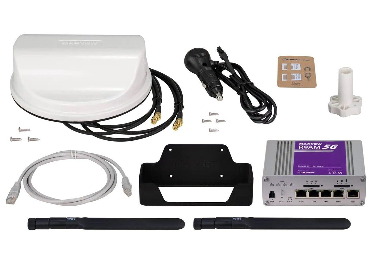Maxview MXL060 Roam 5G - Sistema WiFi para autocaravanas y Otros vehículos móviles, Color Blanco