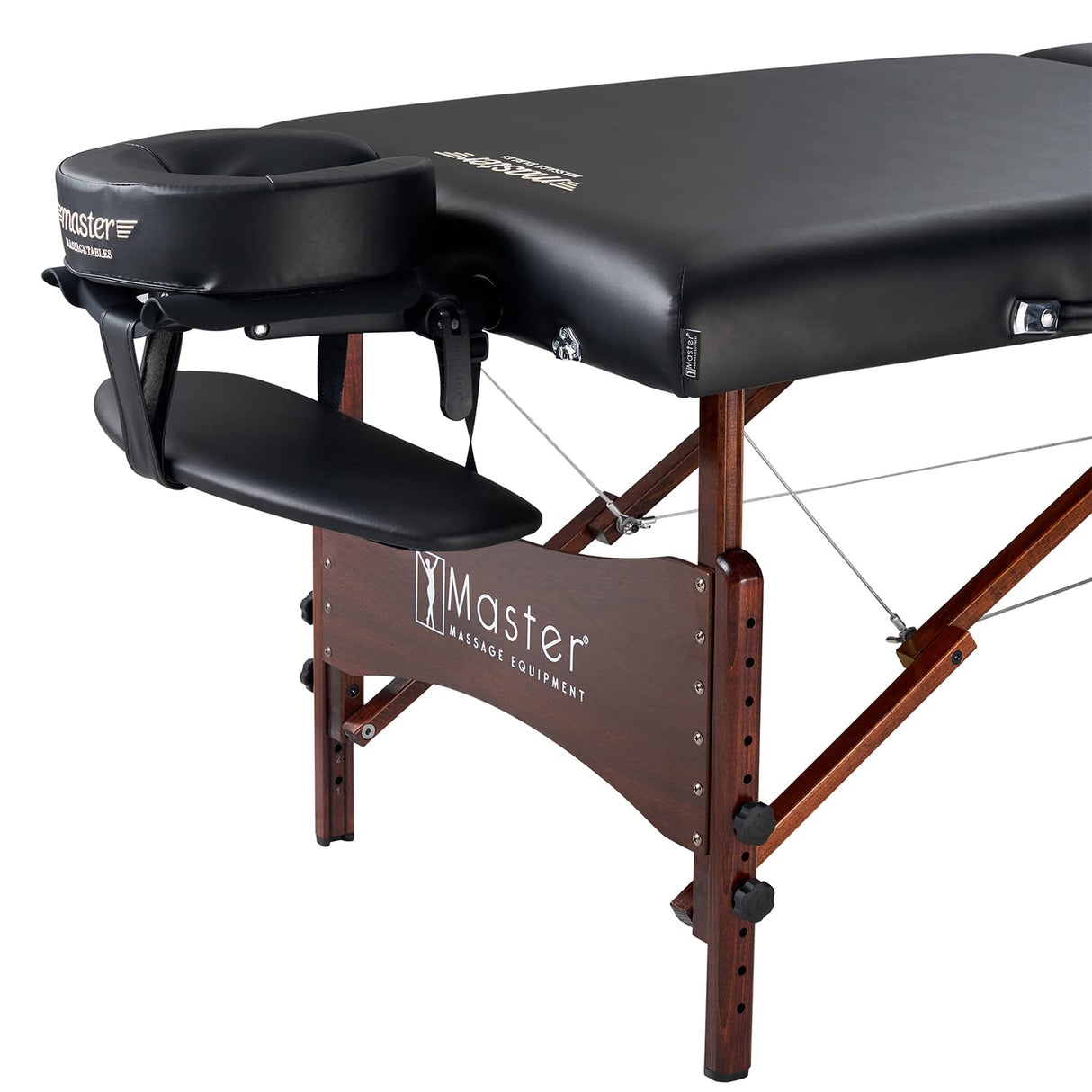 Master Massage Newport - Camilla de Masaje Plegable (71 cm), Color Negro