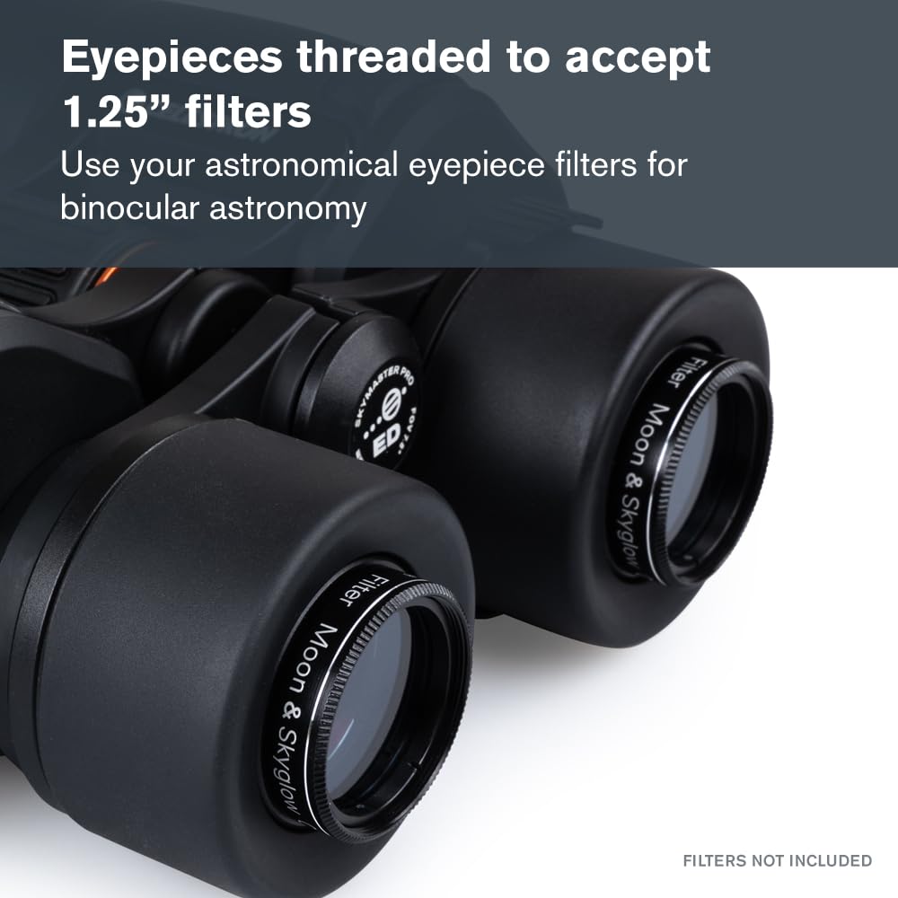 Celestron 72035 SkyMaster Pro ED 20x80: prismáticos astronómicos con Vidrio ED y Gran Apertura para Grandes distancias, Revestimiento XLT múltiple Completo, Adaptador para trípode y Estuche