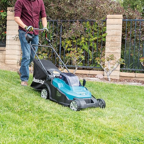 WDERNI Makita DLM432PT2 Akku-Rasenmäher 2x18V / 5,0 Ah, 2 Akkus + Doppelladegerät, 36 V, Gasolina