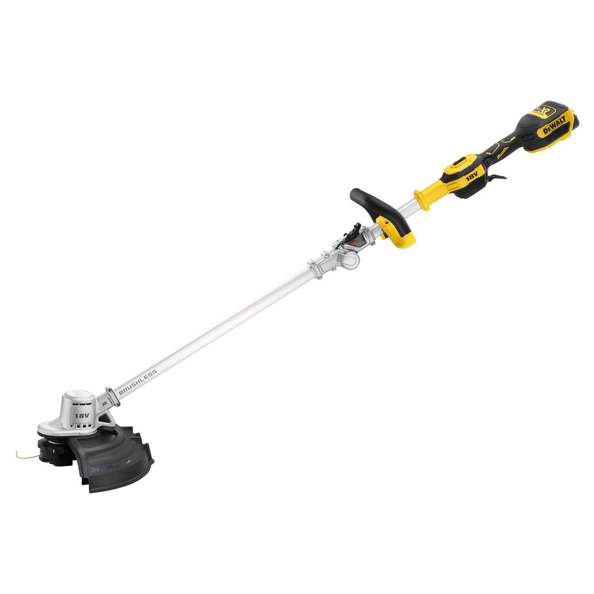 DEWALT DCMST561P1-QW - Corta Bordes sin escobillas XR 18V 36cm Mango Plegable con 1 batería Li-Ion 5,0Ah
