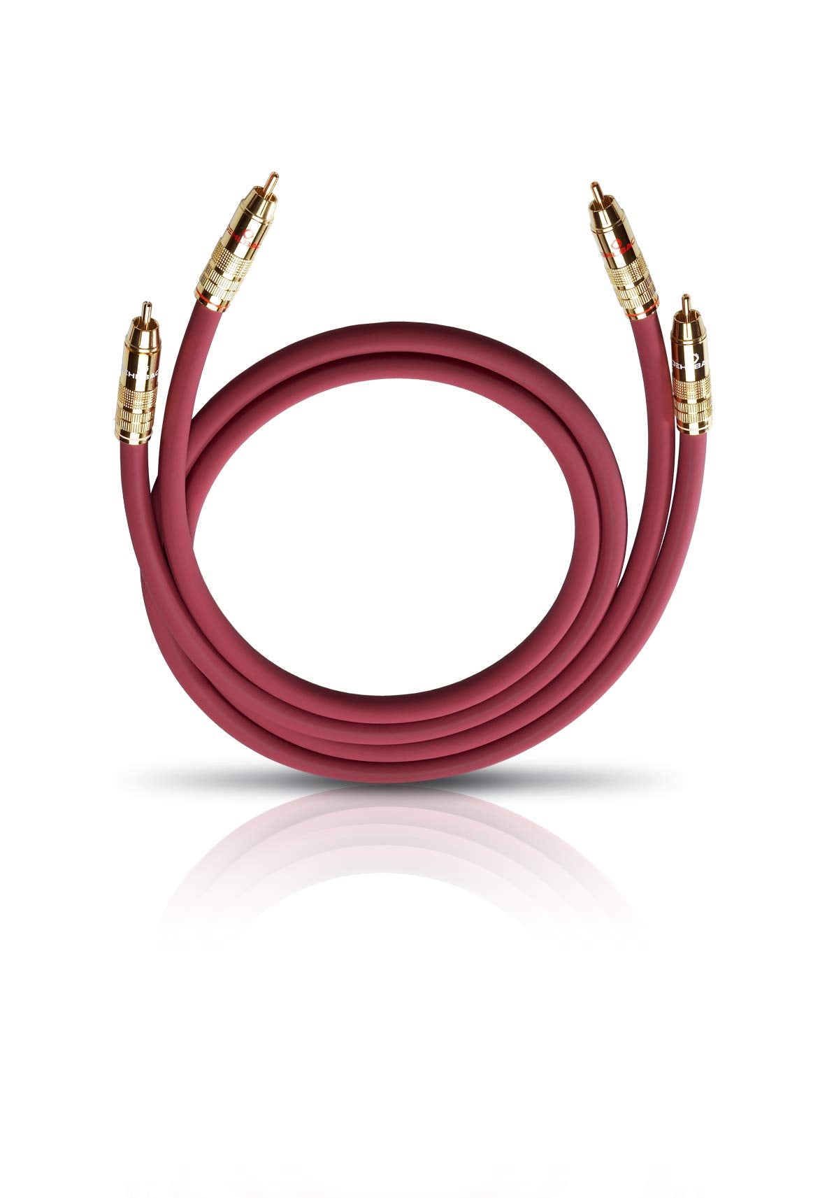 Oehlbach NF 14 Master Set - Cable audio RCA (2 x 0.7 m), Burdeos