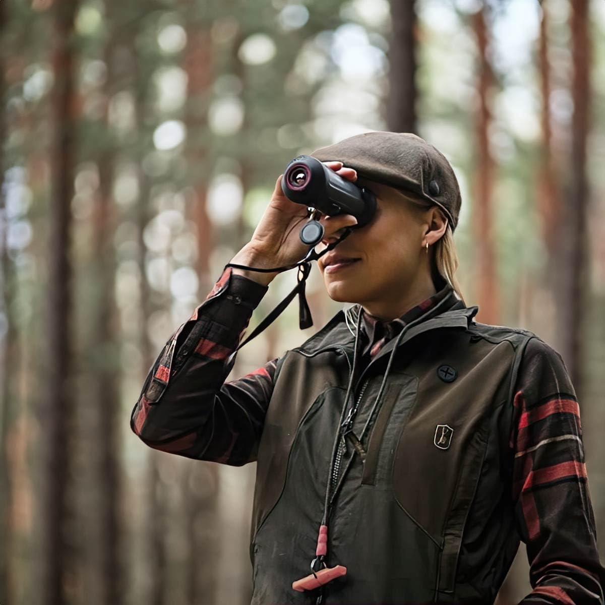 HIKMICRO Lynx S LE15S - Cámara monocular térmica portátil con Pantalla OLED, observación y medición de Distancia, Memoria integrada de 8 GB, Punto de Acceso WiFi