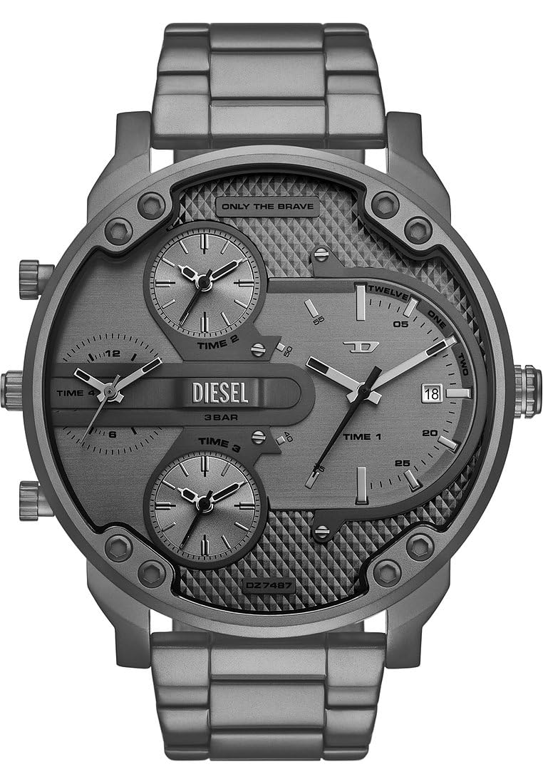 Diesel Reloj Analógico para Hombres de Cuarzo con Correa en Acero Inoxidable DZ7487