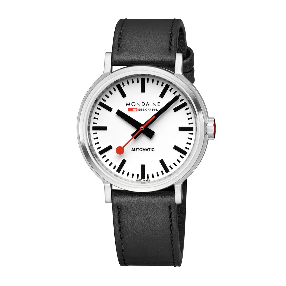 Mondaine Reloj Analógico para Hombres de Automático con Correa en Cuero MST.4161B.LBV