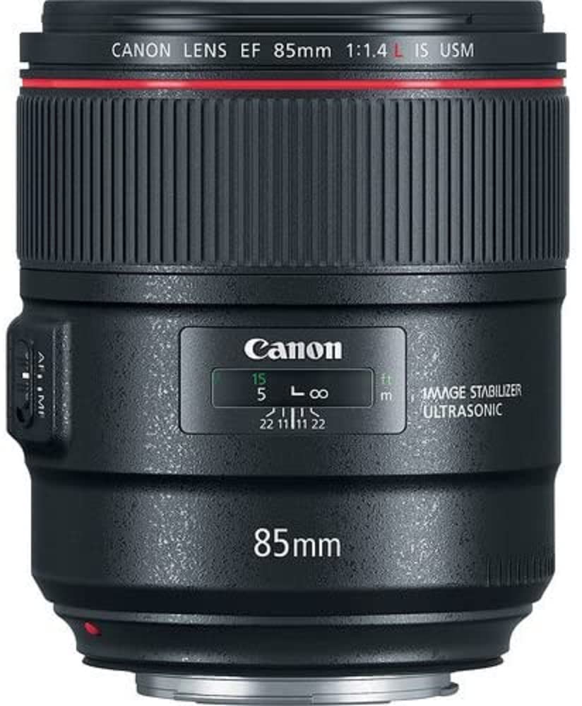 Canon EF 85mm F/1.4L IS USM - Teleobjetivo para cámara (Longitud Focal 85 cm, f/1.4, estabilizador de Imagen de 4 Pasos, Enfoque automático) Negro