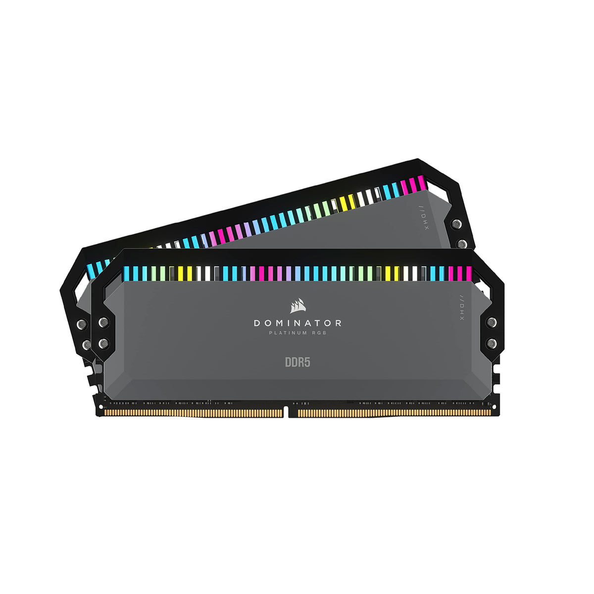 CORSAIR DOMINATOR PLATINUM RGB DDR5 32GB (2x16GB) DDR5 5200MHz CL40 AMD EXPO Intel XMP iCUE Memoria de Ordenador Compatible - Gris (CMT32GX5M2B5200Z40)