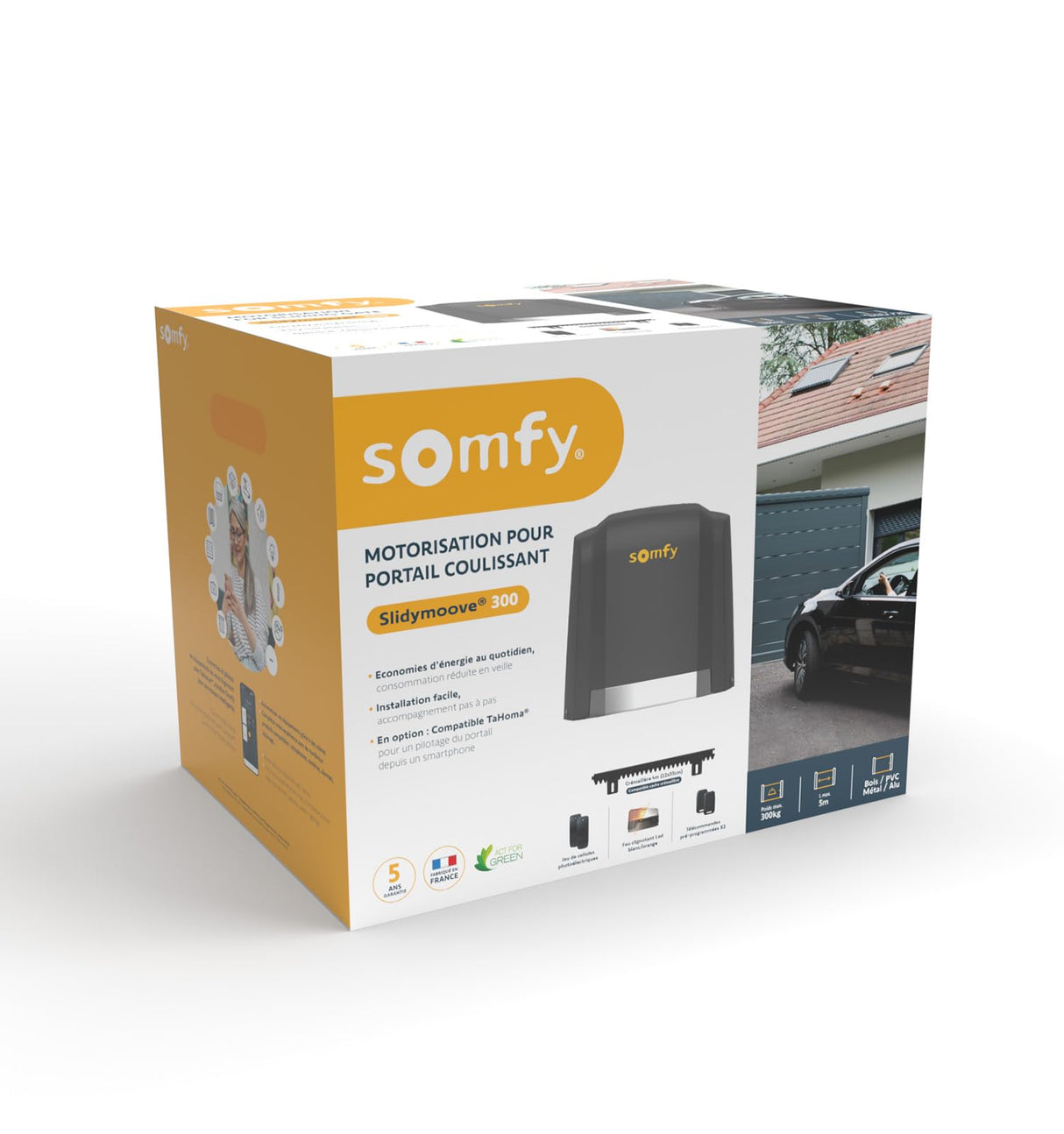 somfy 1246284 Motor de Puerta Deslizante, Gris