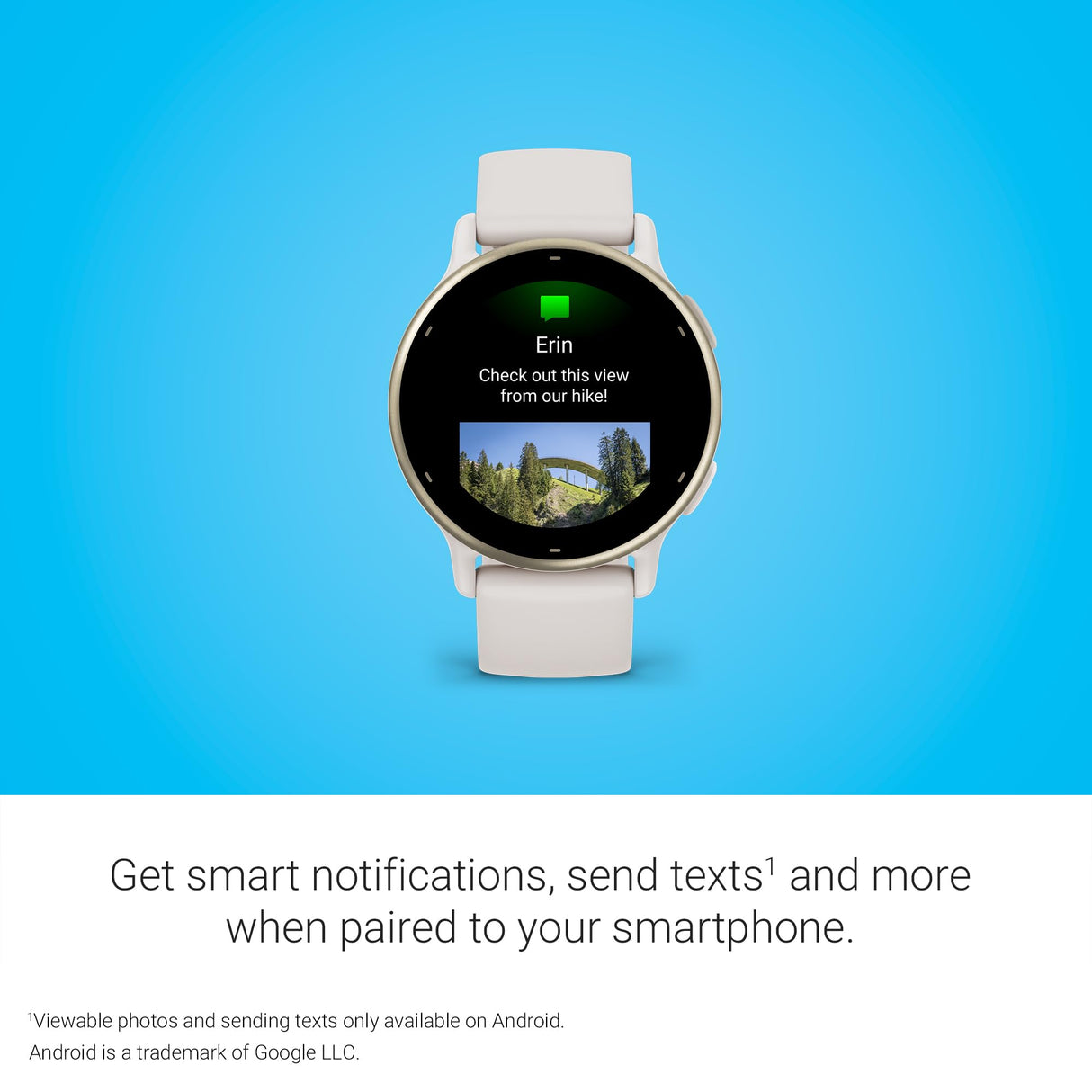 Garmin Vívoactive 5, Smartwatch con GPS, Pantalla AMOLED, Funciones Esenciales de Salud y Forma física y hasta 11 días de autonomía, Blanco