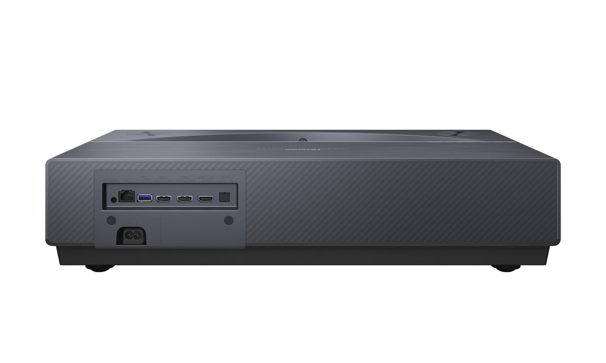 Hisense PT1SE - Proyector Laser Tricroma UHD 4K Smart TV Tiro Ultra Corto, de 80" a 150", 2300 Lumen, HDR10, Contraste Nativo 3000:1, Dolby Vision, Dolby Atmos, IMAX Enhaced, Smooth Motion, 3xHDMI 2.1